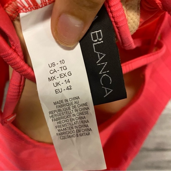 La Blanca | Coral Linea Costa One Shoulder One-piece Swimsuit Size 10 NEW - Picture 5 of 7